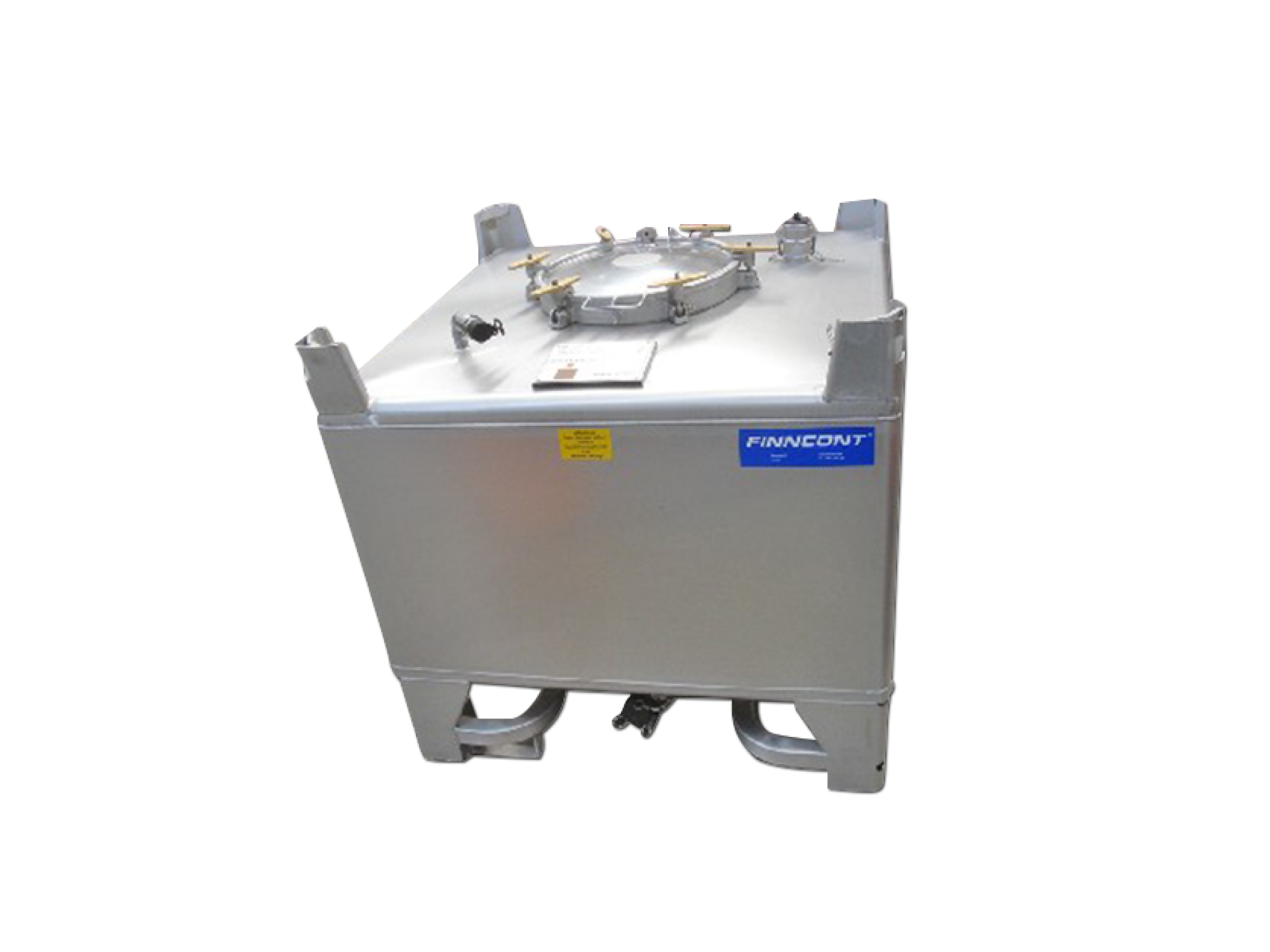 Inox of roestvrijstalen IBC container
