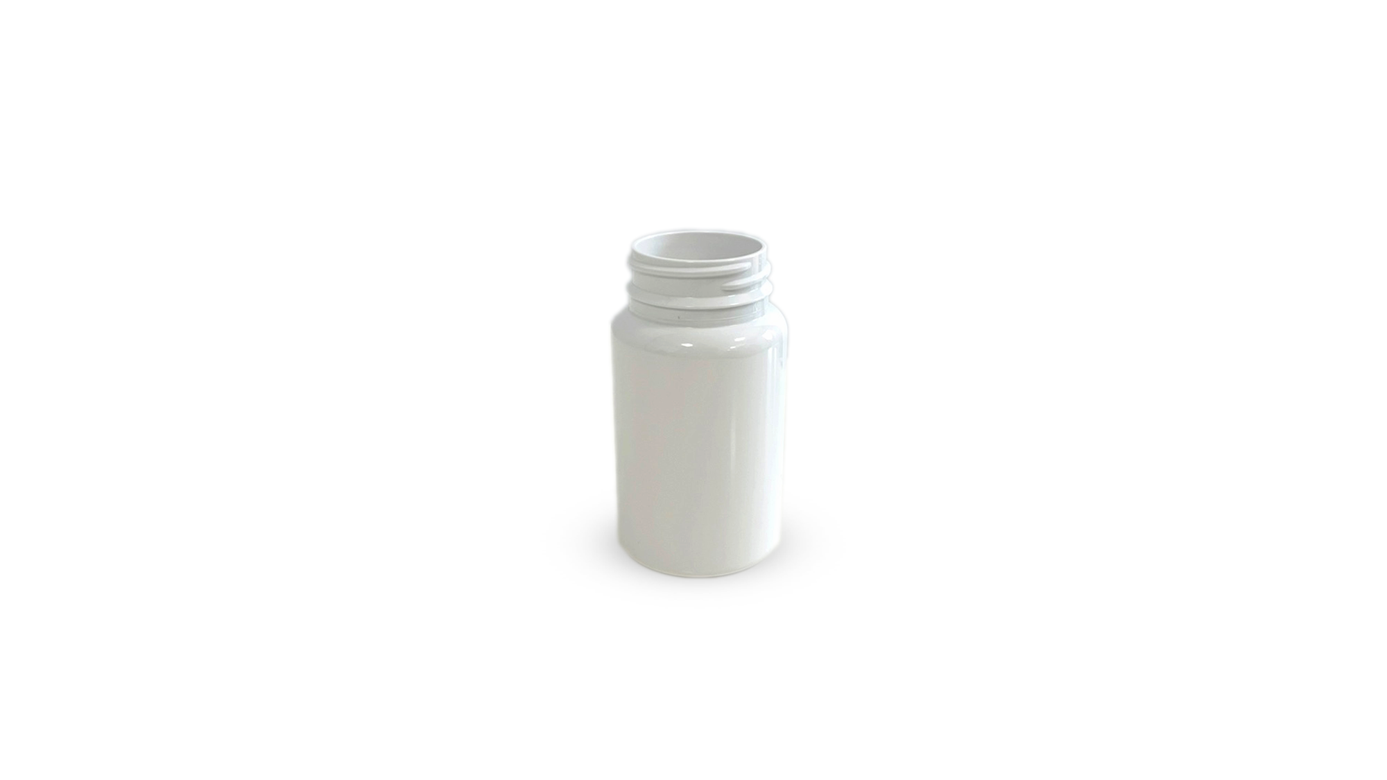Pillen pot 100ml wit 100%RPET